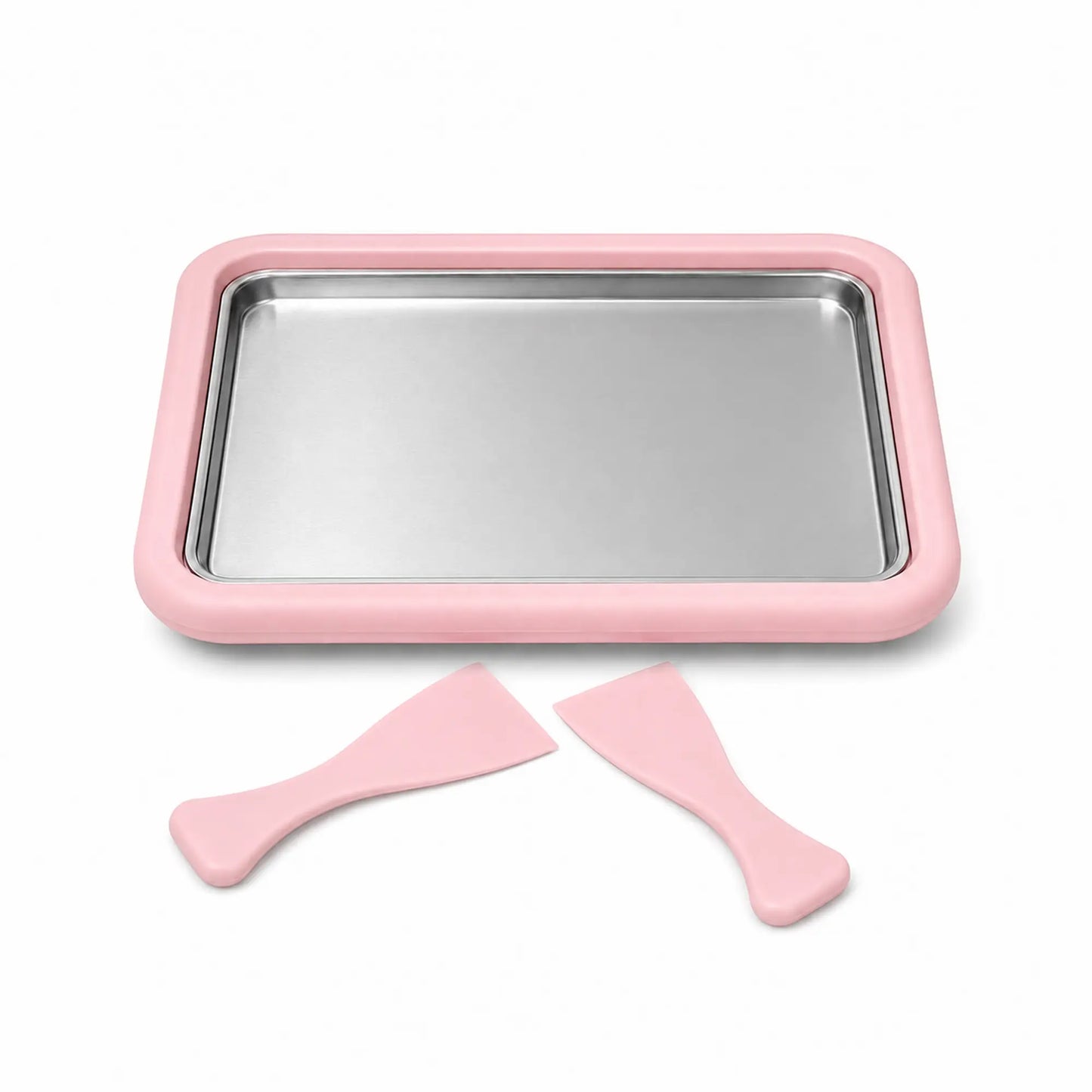 Stainless Steel Rectangular Rolled Ice Cream Maker - Thick, Instant Gelato Rolling Pan for Homemade DIY Parent-Child Fun Activities