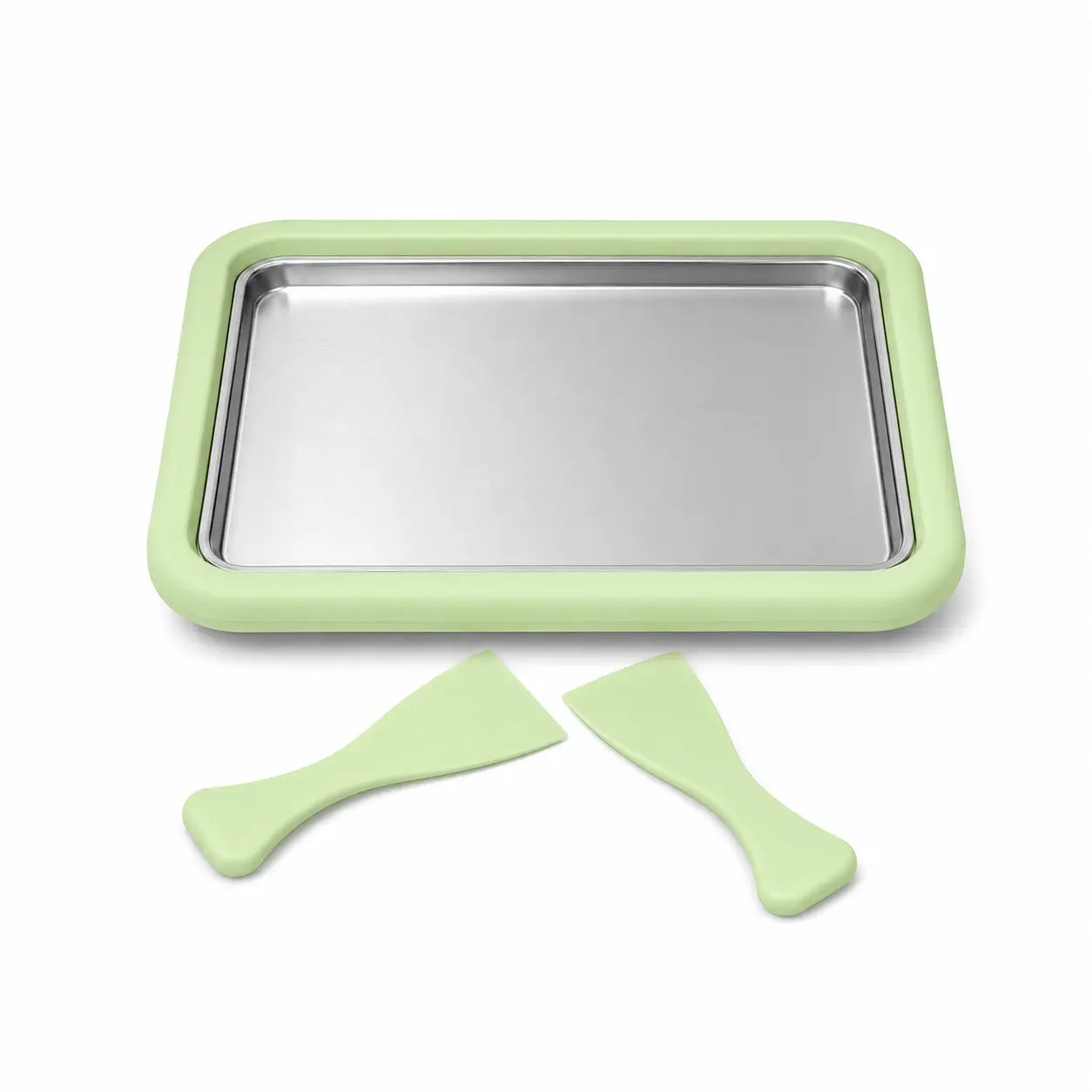 Stainless Steel Rectangular Rolled Ice Cream Maker - Thick, Instant Gelato Rolling Pan for Homemade DIY Parent-Child Fun Activities